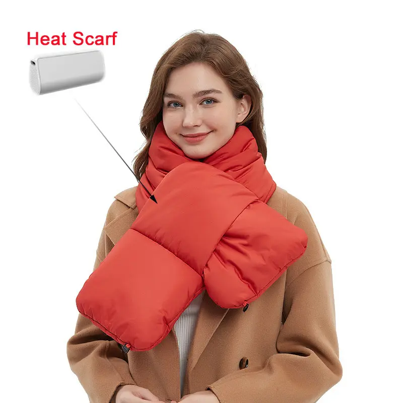 Sciarpa di calore elettrico USB regolabile da donna per esterno sciarpa termica spessa per tenere al caldo altre sciarpe invernali con riscaldamento da usb sciarpa riscaldata