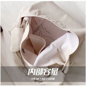 Bolso Tote de Nylon Vintage con Logotipo Personalizado, Estilo Coreano, Gran Capacidad, Bolso de Hombro Simple y Elegante para Mujer, Bolso Bandolera - Product Image 2