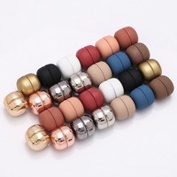 Broches fantaisie en soie musulmane à aimant fort, couleur Macron, broches rondes magnétiques pour hijab musulman pour femmes