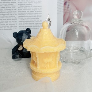 Cross-border three-dimensional <strong>carousel</strong> aromatherapy <strong>candle</strong> girl's heart decoration playground Trojan Qixi gift <strong>candle</strong> - Product Image 3