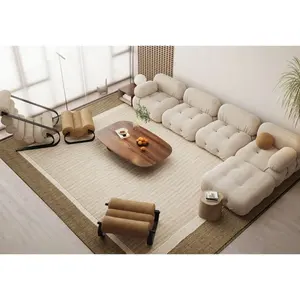 NOVA室内客厅沙发套装意大利l形马里奥贝里尼沙发模块化组合沙发躺椅
