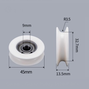 Sen Guang All-ceramic Guide Wheels Wire Drawing <b>Belt</b> Type ISO9001 Certified 45mm Outer Diameter OEM Long <b>Working</b> Life Wear - Product Image 1