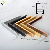 Grosir rumah Barber Shop kamar mandi kantor dekorasi Natal logam Aluminium foto bingkai gambar Poster Aluminium bingkai cermin