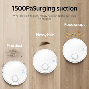 Aspirateur robot intelligent 1200Pa, serpillière humide et sèche pour sols durs - Product Image 4