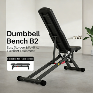 Banco de Pesas Ajustable y Plegable QS-<span class=keywords><strong>B2</strong></span> con 7 Posiciones de Respaldo y 3 Posiciones de Asiento, Banco de Pesas Estable para Gimnasio en Casa - Product Image 2