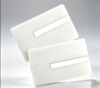 Tarjetas de Membresía de PVC Impresas Personalizadas con Bandas Magnéticas, Tecnología NFC Impermeable, Uso en Hoteles, Ventanas Transparentes Personalizadas, 13.56 MHz