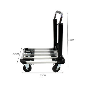 <span class=keywords><strong>Hot</strong></span> Selling Opvouwbare Aluminium Handkar & <span class=keywords><strong>Trolley</strong></span> Draagbare 150Kg Opbergwagen Dolly Aanhanger Opvouwbare Handtruck <span class=keywords><strong>Trolley</strong></span> - Product Image 4