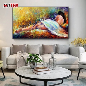 Pittura a olio astratta moderna <span class=keywords><strong>su</strong></span> tela Sexy giovane ragazza danzante nuda decorazione della <span class=keywords><strong>camera</strong></span> <span class=keywords><strong>da</strong></span> <span class=keywords><strong>letto</strong></span> dipinta a mano - Product Image 4