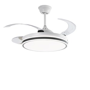 พัดลมติดเพดาน LED 42นิ้ว60วัตต์พร้อมใบมีดที่ซ่อนอยู่ของตกแต่งบ้านแบบ USB และควบคุมด้วยแก๊ส - Product Image 1