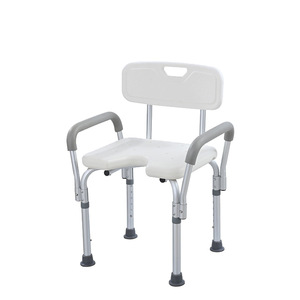 <b>Shower</b> <b>Chair</b> Aluminum Alloy Adjustable Height Non Slip For Elderly Pregnant Women Bathroom Safety Equipment - Product Image 2