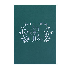 Romantische 3D Pop-up Hochzeits einladungen Umschläge Leeres Papier Grußkarten Braut dusche Weihnachten Neujahr Grüße UV - Product Image 4