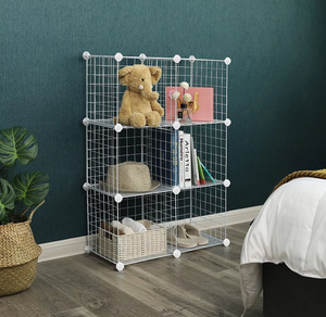 Đa Chức Năng Kim Loại Dây Lưu Trữ Cubes <span class=keywords><strong>Cube</strong></span> Lưu Trữ Tổ Chức Tủ 4 6 Thường Xuyên Lưới Lưu Trữ Hộp - Product Image 5