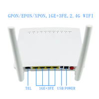 KMD GM220S GPON EPON ONU 1GE+3FE+TEL+USB 2.4G WIFI POE IP SC untuk Modem Optik Nirkabel Rumah