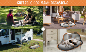 Tenda portatile pieghevole per animali domestici gatti gabbia per cani per tenda per gatti box per cuccioli cuccia facile operazione recinzione per esterni cani casa - Product Image 2