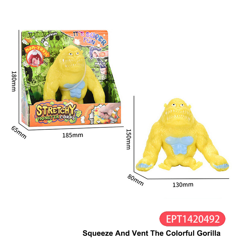 EPT1420492-Squeeze and vent the colorful gorilla(24pcs/ctn)