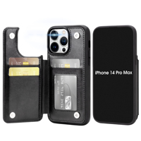 Housse de téléphone en cuir OEM de haute qualité pour iPhone 15 12 13 14 Pro Max housse de téléphone portable avec porte-cartes