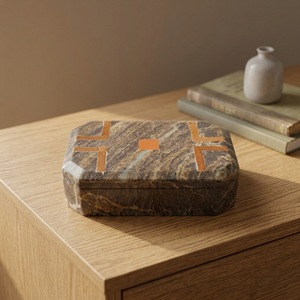 Caja de Joyería de Piedra Jabonosa con Tallado - Product Image 3