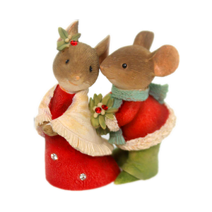 <span class=keywords><strong>Figurine</strong></span> de Couple souris, ornement personnalisé, de noël, souris, amoureux, bon marché, collection 2021 - Product Image 1