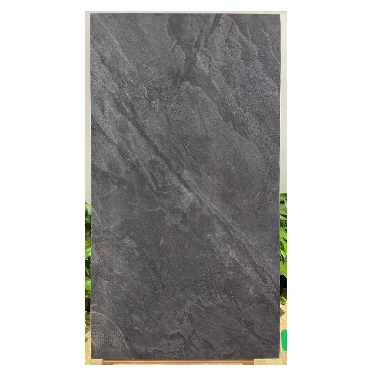 Lantai luar ruangan, 600x1200x18mm Anti Slip batu Paving api Granit ubin tebal