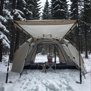 Carpa Domo Desmontable de Doble Capa para las Cuatro Estaciones, con Toldo Desmontable, Resistente al Viento e Impermeable, Venta Directa de Fábrica al Por Mayor - Product Image 3