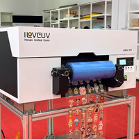 Impresora UV DTF de escritorio de tamaño pequeño A3, rollo a rollo, 1H I3200, máquina de impresión de película AB