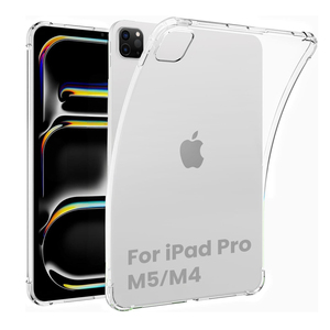 Crystal Clear Transparent Soft TPU Tablet Covers Cases pour <span class=keywords><strong>iPad</strong></span> <span class=keywords><strong>Pro</strong></span> <span class=keywords><strong>11</strong></span> pouces M5 M4 Léger Mince Quatre Airbags Couverture Arrière - Product Image 1