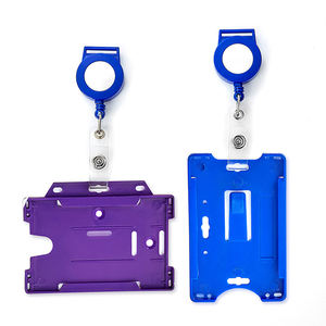 Bobine d'insigne rétractable de professeur en plastique métallique à impression personnalisée pince crocodile avec logo - Product Image 5