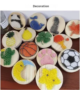 Kit de bricolage en bois <span class=keywords><strong>pour</strong></span> peinture filée, <span class=keywords><strong>pour</strong></span> enfants et étudiants, cours d'artisanat éducatif, cadeau de Saint-Valentin <span class=keywords><strong>pour</strong></span> la <span class=keywords><strong>maternelle</strong></span> - Product Image 5