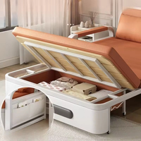 Nuevo Sofá Cama Plegable de Doble Uso, Cama Individual Moderna para Adultos con Almacenamiento para Dormitorio, Balcón, Hogar Pequeño, Sala de Estar Telescópica