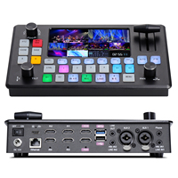 FoMaKo mini 4ch avec 5 FHD LCD Quad HDMI Video Switcher kc601 pro pour caméra multi-réseau UVC Streaming enregistrement vidéo local