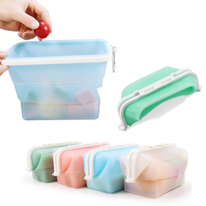 Custom Reusable Leak Proof Food Grade Silicone Zipper Storage <b>Bags</b>,eco Friendly Silicone <b>Bags</b>,custom Silicone <b>Bag</b> - Product Image 2