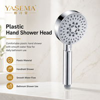 Prix abordable Kits de douchettes à main 3 fonctions finition chromée avec bras, design tendance, accessoire de salle de bain amovible, vente en gros