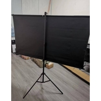 Écran de projection sur trépied de 100, 120 et 150 pouces, écran de projection rétractable blanc mat avec support pour films à domicile et en extérieur