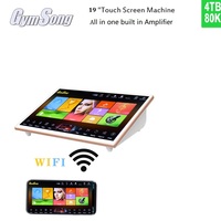 GymSong profesional portátil 19 pulgadas 5 en 1 reproductor de Karaoke nuevo sistema KTV de cine en casa con función de reproductor de música