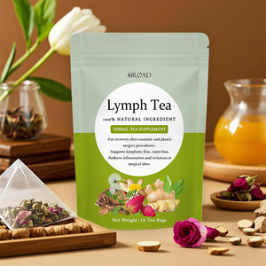 Sachet de thé détox naturel à base de plantes Pissenlit <span class=keywords><strong>Hibiscus</strong></span> Feuille de busserole pour la circulation lymphatique Nettoyant pour le drainage lymphatique - Product Image 1