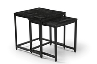 Ensemble de tables basses de haute qualité en fer/WD, ensemble de 2 tables basses carrées, meubles de salon, prix de gros.