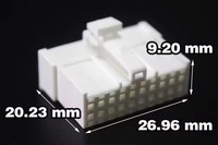 Interface de processeur d'amplificateur DSP 20P mâle/femelle, coque en caoutchouc + borne en cuivre pur/prise de connecteur pour pièces automobiles MG610363