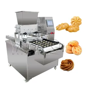Mesin domper kue biskuit otomatis, harga pabrik mesin pembuat kue biskuit putar industri