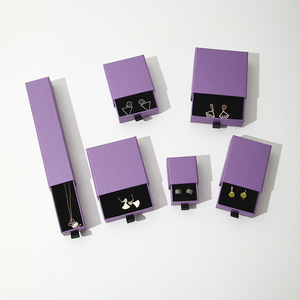 Boîte à bijoux en carton avec logo personnalisé, vente en gros, avec éponge pour boucles d'oreilles, bagues, colliers et bracelets - Product Image 4
