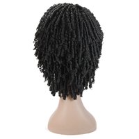 Perruque en fibre synthétique résistante à la chaleur, tresses africaines Spring Twist, Goddess Locs, Gypsy Locs, avec bonnet en maille élastique, densité 150%-180%