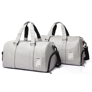 2026 New Arrival Custom Luxury <b>Duffel</b> <b>Bag</b> Modern Style PU Travel <b>Bag</b> for Men for Yoga Gym & Fitness Shoes Included - Product Image 2