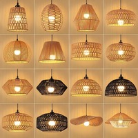 2026 Wohndekor Höhenverstellbarer Rattan-Kronleuchter Pendelleuchten-Set Anpassbarer Lampenschirm Khaki LED 2700K Hotel Wohnzimmer
