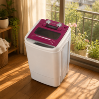Mini Lave-linge Portable à Cuve Unique Électrique pour Chaussettes, Sous-vêtements et Vêtements de Bébé