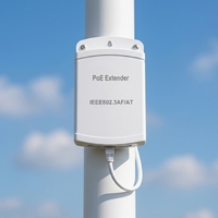 Fabrik-Großhandel 1-in-2-Out Wasserdichter Outdoor PoE-Extender 10/100Mbps VLAN für IP-Kamera NVR PoE-Switch
