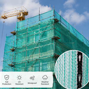 <span class=keywords><strong>Filet</strong></span> de sécurité vert pour la construction <span class=keywords><strong>avec</strong></span> œillets en polyester, pare-<span class=keywords><strong>vent</strong></span> pour échafaudage - Product Image 1