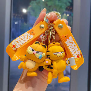 Porte-clés <span class=keywords><strong>Garfield</strong></span> en dessin animé, petit pendentif, figurine <span class=keywords><strong>3D</strong></span>, porte-clés de voiture, cadeau pour étudiant, sac à dos, vente en gros - Product Image 3