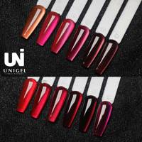 Vernis à ongles gel effet œil de chat Unigel en gros, vernis gel pailleté de haute qualité 15ml pour usage en salon de manucure, sans HEMA ni TPO, OEM ODM personnalisé