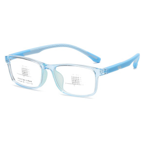 Student Eyeglasses Plano Lenses Rectangular Frame TR90 Material Unisex Comfortable For Boys And Girls - Product Image 5