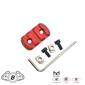 CNC Đen Hướng dẫn m-<span class=keywords><strong>lock</strong></span> kim loại hướng dẫn mi xương MK8 tấn công tốt SLR Matte đen hợp kim nhôm 20mm Đường sắt săn bắn phụ kiện - Product Image 3
