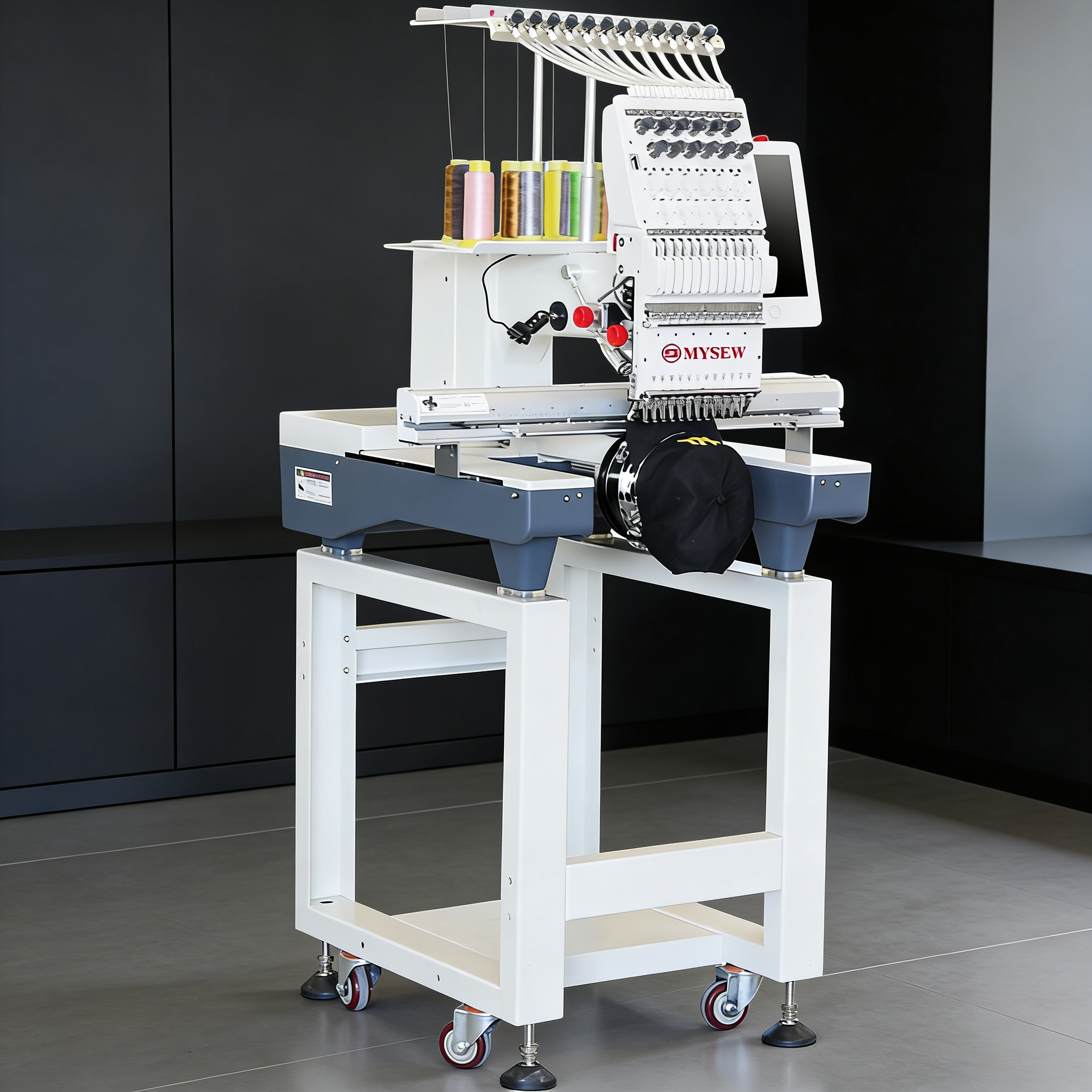 Heavy-Duty Single-Head Industrial Embroidery Machine MYSEW MJS 